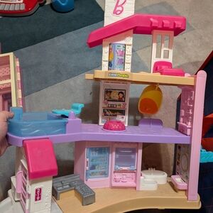 Colorful Dollhouse with Slide and Swing